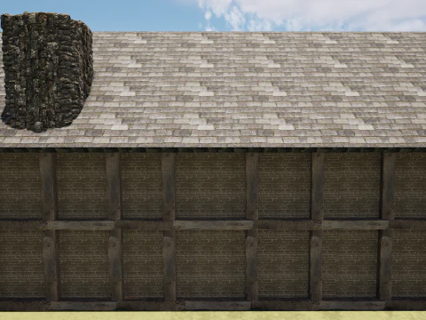 Celtic Medieval 2 Rooms Fantasy Tavern 3D Model