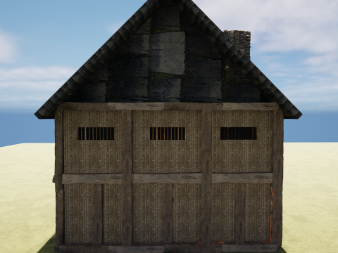 Celtic Medieval 2 Rooms Fantasy Tavern Modelo 3D