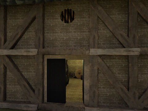 Celtic Medieval 2 Rooms Fantasy Tavern 3D Model