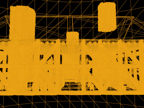 Big Celtic Medieval Tavern 3 Rooms Exterior Interior 3D Model