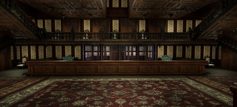 Victorian Hotel Mansion Manor Mega Five Storey 3D Model .c4d .max .obj .3ds .fbx .stl .blend