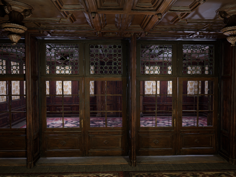 Victorian Hotel Mansion Manor Mega Five Storey 3D Model