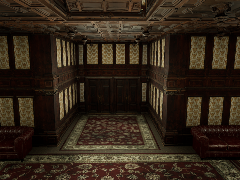 Victorian Hotel Mansion Manor Mega Five Storey 3D Model