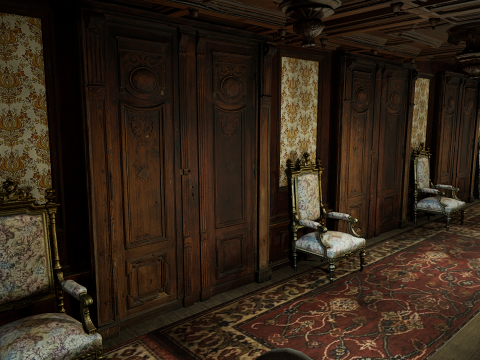Victorian Hotel Mansion Manor Mega Five Storey 3D Model