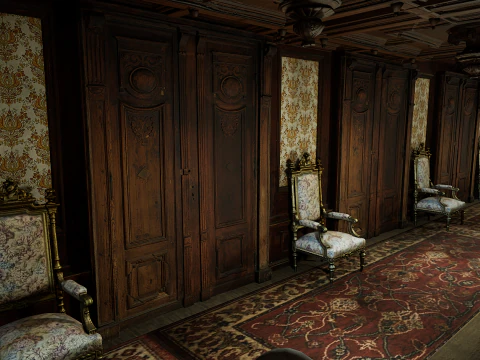 Victorian Hotel Mansion Manor Mega Five Storey 3D Model