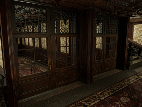 Victorian Hotel Mansion Manor Mega Five Storey 3D Model