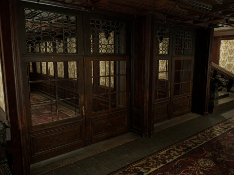 Victorian Hotel Mansion Manor Mega Five Storey 3D Model