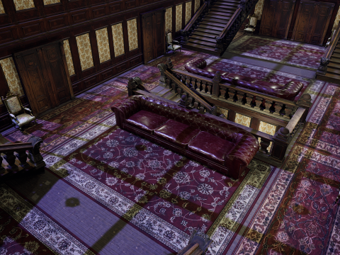 Victorian Hotel Mansion Manor Mega Five Storey 3D Model