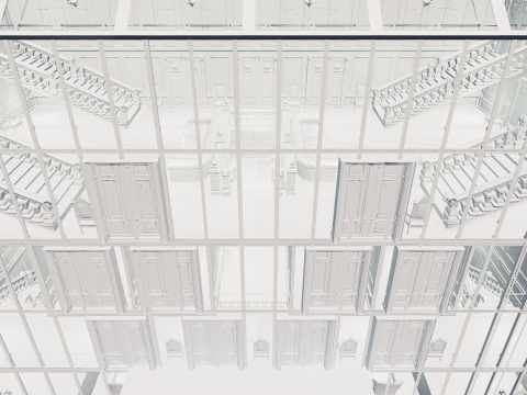 Victorian Hotel Mansion Manor Mega Five Storey 3D Model