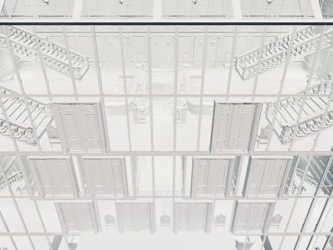 Victorian Hotel Mansion Manor Mega Five Storey 3D Model