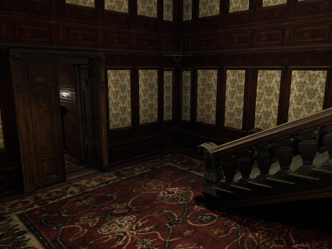 15 Room Victorian Hotel Mansion Manor House 3Dモデル