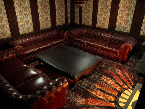 15 Room Victorian Hotel Mansion Manor House 3Dモデル