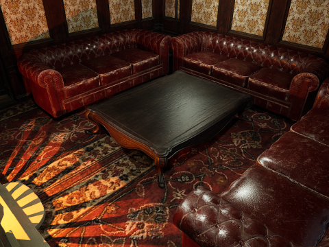 15 Room Victorian Hotel Mansion Manor House 3Dモデル