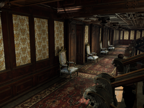 15 Room Victorian Hotel Mansion Manor House 3Dモデル