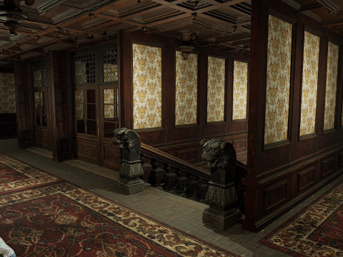 15 Room Victorian Hotel Mansion Manor House 3Dモデル