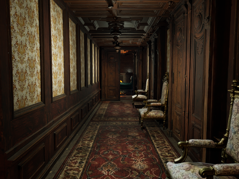 15 Room Victorian Hotel Mansion Manor House 3Dモデル