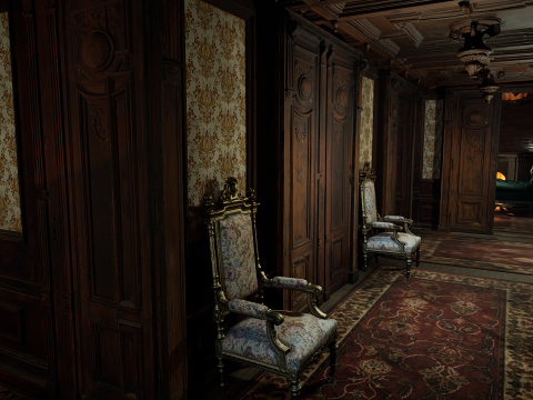 15 Room Victorian Hotel Mansion Manor House 3Dモデル