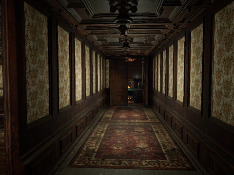 15 Room Victorian Hotel Mansion Manor House 3D Model
