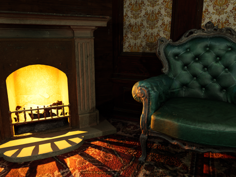 15 Room Victorian Hotel Mansion Manor House 3Dモデル