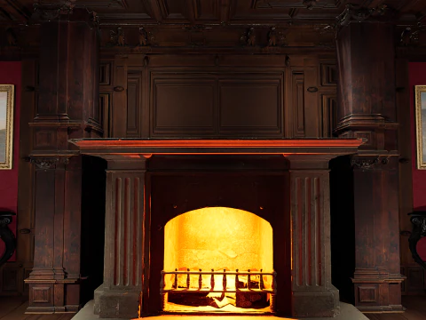 Elite Cozy Victorian Living Room 3D Model