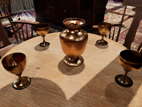 Elite Cozy Victorian Living Room 3D Model