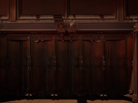 Elite Cozy Victorian Living Room 3D Model