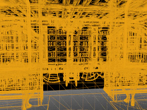 Elite Cozy Victorian Living Room 3D Model