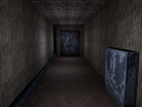 Rusty Dark Horror Basement Floor 3 Room 3D मॉडल