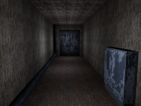 Rusty Dark Horror Basement Floor 3 Room 3D Model