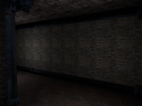 Rusty Dark Horror Basement Floor 3 Room 3D Model