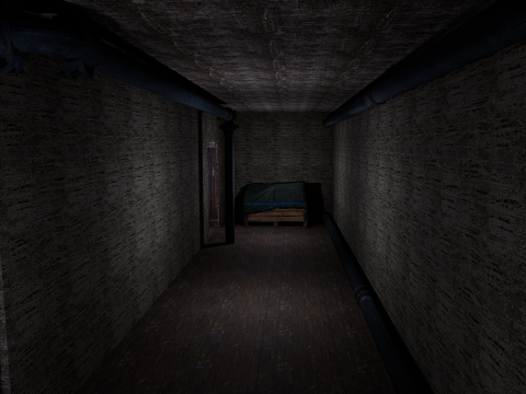 Rusty Dark Horror Basement Floor 3 Room 3D मॉडल