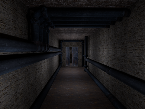 Rusty Dark Horror Basement Floor 3 Room 3D मॉडल
