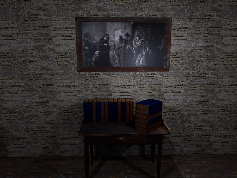 Rusty Dark Horror Basement Floor 3 Room 3D मॉडल