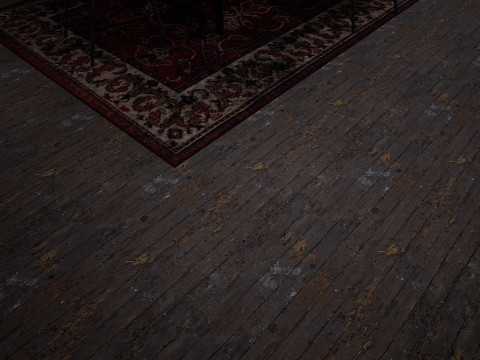 Rusty Dark Horror Basement Floor 3 Room 3D मॉडल