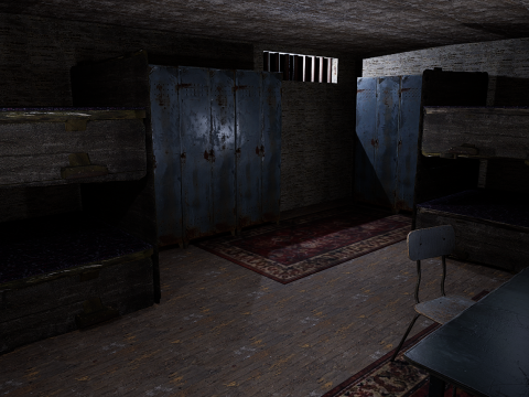 Rusty Dark Horror Basement Floor 3 Room 3D मॉडल