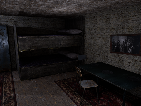 Rusty Dark Horror Basement Floor 3 Room 3D मॉडल
