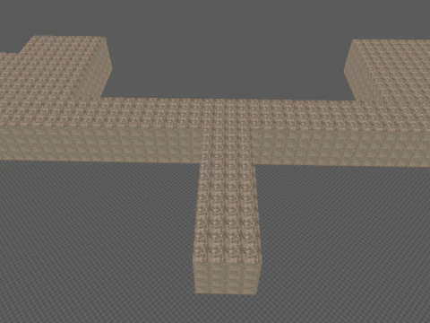 Rusty Dark Horror Basement Floor 3 Room 3D Model