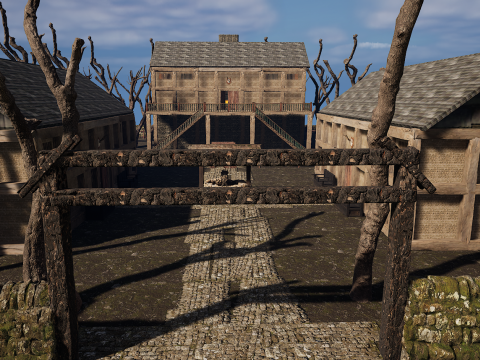 Village Environment Interior Exterior 3D Model