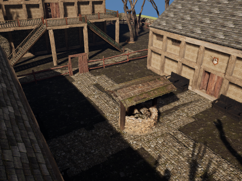 Village Environment Interior Exterior 3D Model