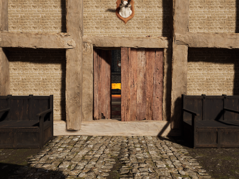 Village Environment Interior Exterior 3D Model