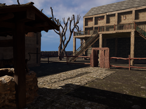 Village Environment Interior Exterior 3D Model
