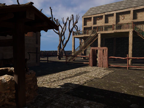 Village Environment Interior Exterior 3D Model