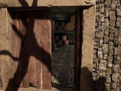 Village Environment Interior Exterior 3D Model