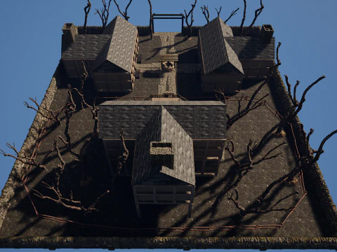 Village Environment Interior Exterior 3D Model