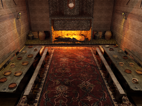Village Environment Interior Exterior 3D Model
