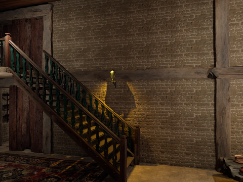 Village Environment Interior Exterior 3D Model