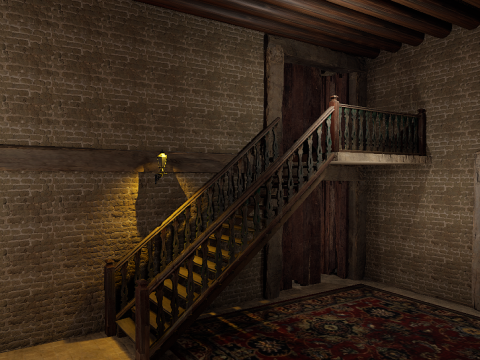 Village Environment Interior Exterior 3D Model