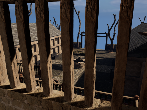 Village Environment Interior Exterior 3D Model