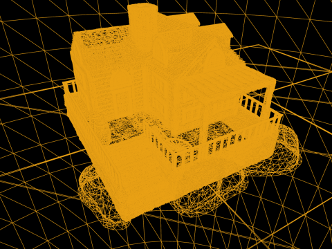 Unique Wooden Medieval Village House 3D 模型