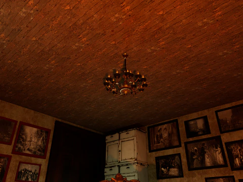 Victorian Nostalgia A Cozy Vintage Room Timeless Elegance 3D Model
